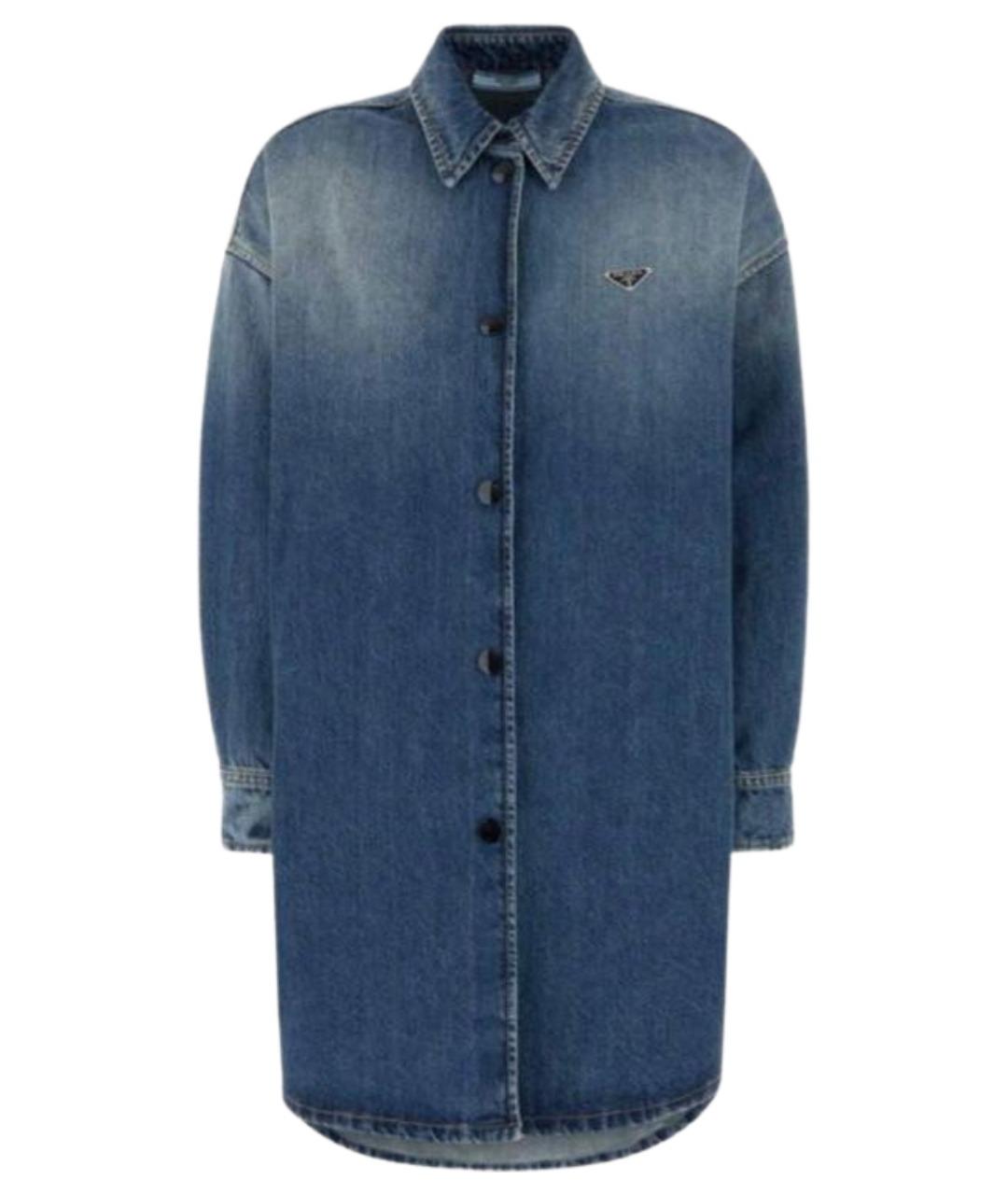 PRADA Синяя деним рубашка, фото 1