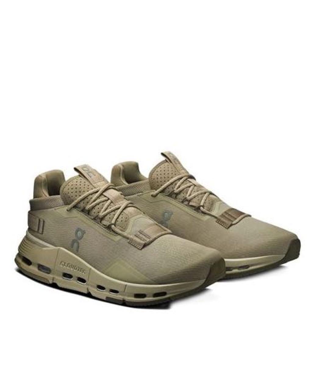 ON Хаки текстильные низкие кроссовки / кеды, фото 6