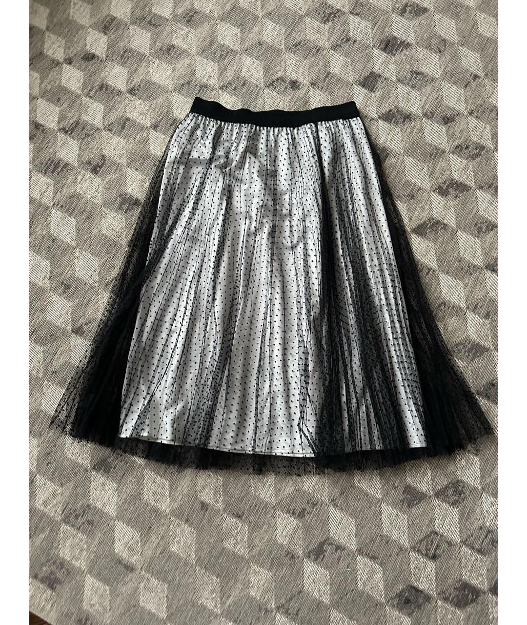 ESCADA Серая шифоновая юбка миди, фото 9