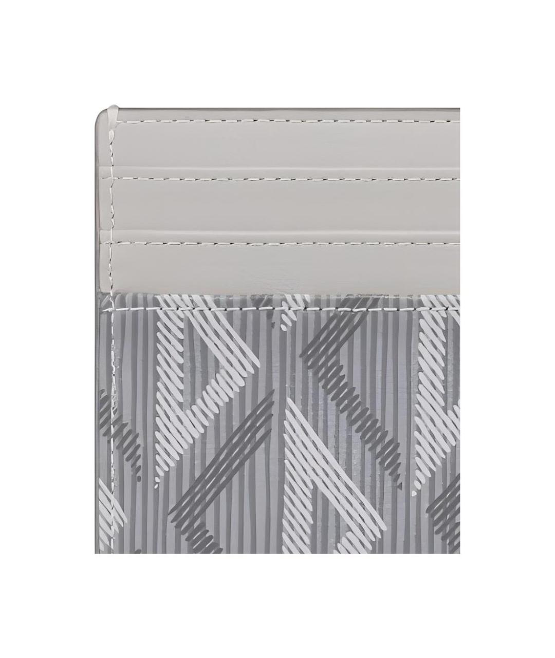 CHRISTIAN DIOR Серый кожаный кардхолдер, фото 4