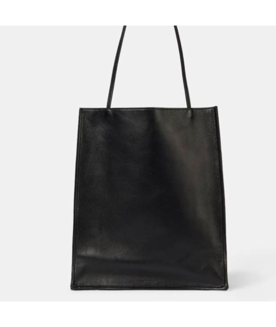 THE ROW Черная кожаная сумка тоут, фото 2