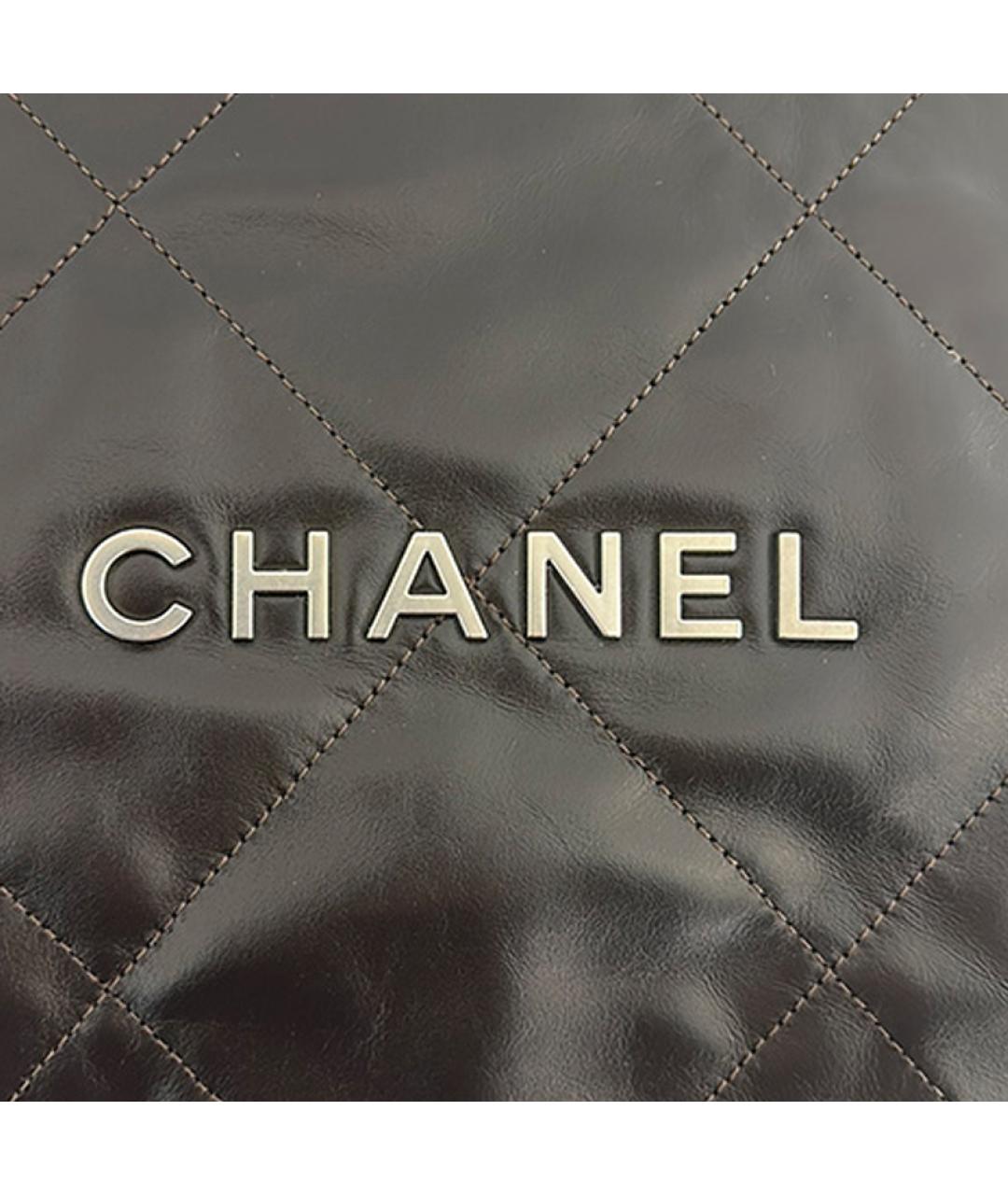 CHANEL Коричневая кожаная сумка через плечо, фото 3
