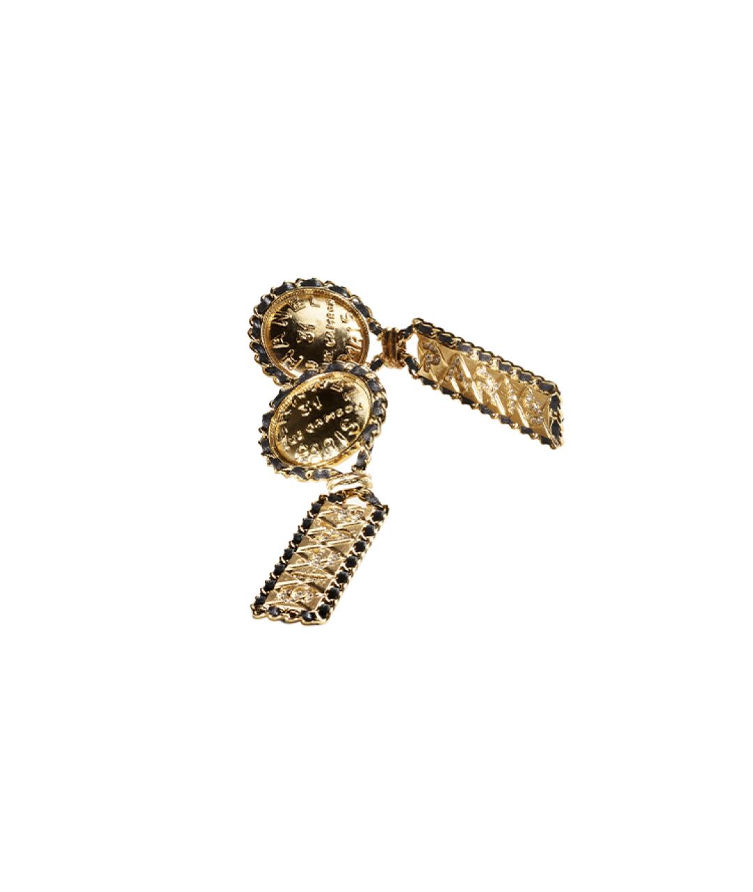 CHANEL Золотые серьги, фото 2