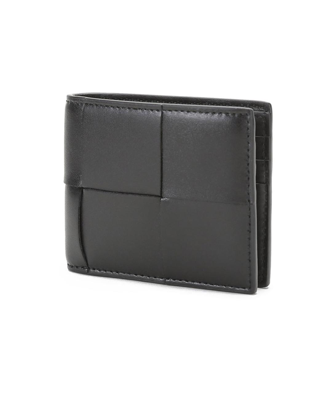 BOTTEGA VENETA Черный кожаный кошелек, фото 2