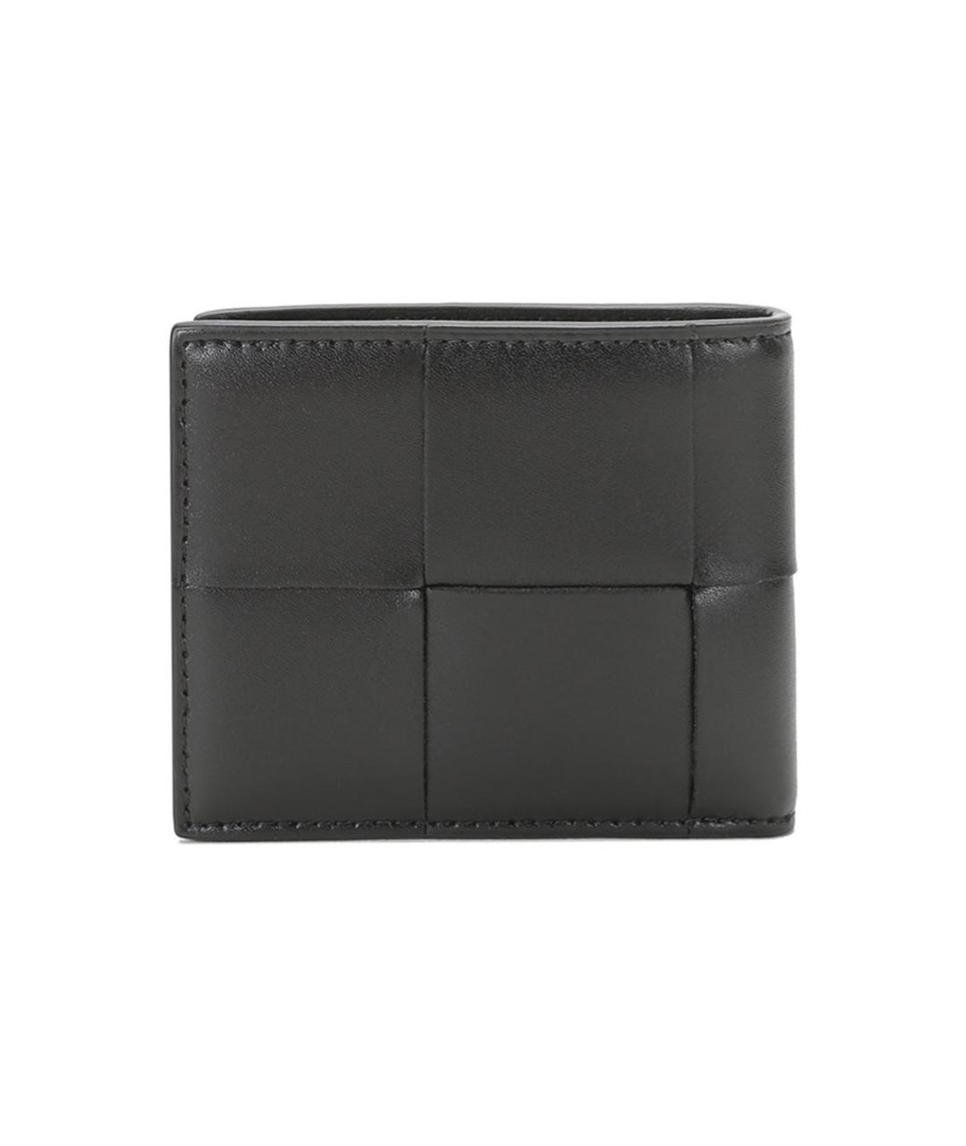 BOTTEGA VENETA Черный кожаный кошелек, фото 4