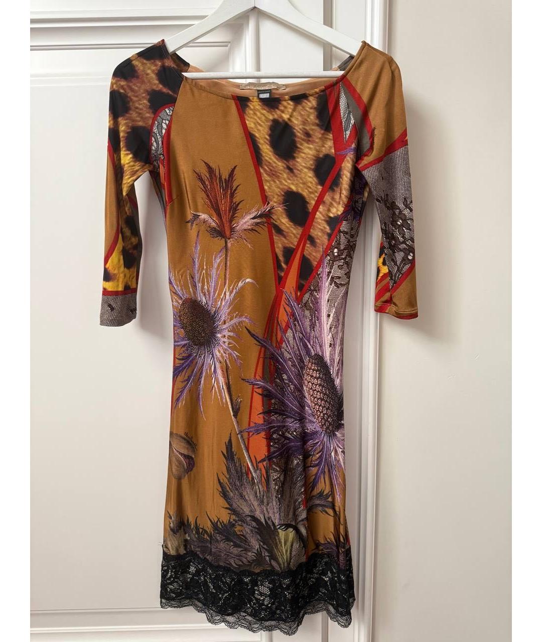 ROBERTO CAVALLI Мульти повседневное платье, фото 5