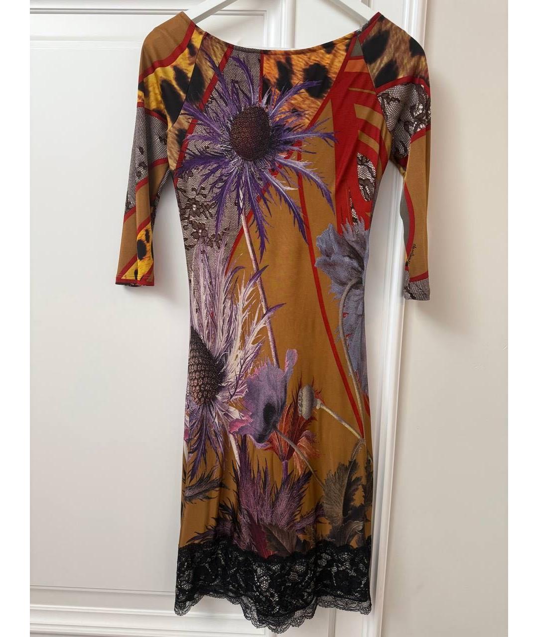 ROBERTO CAVALLI Мульти повседневное платье, фото 2