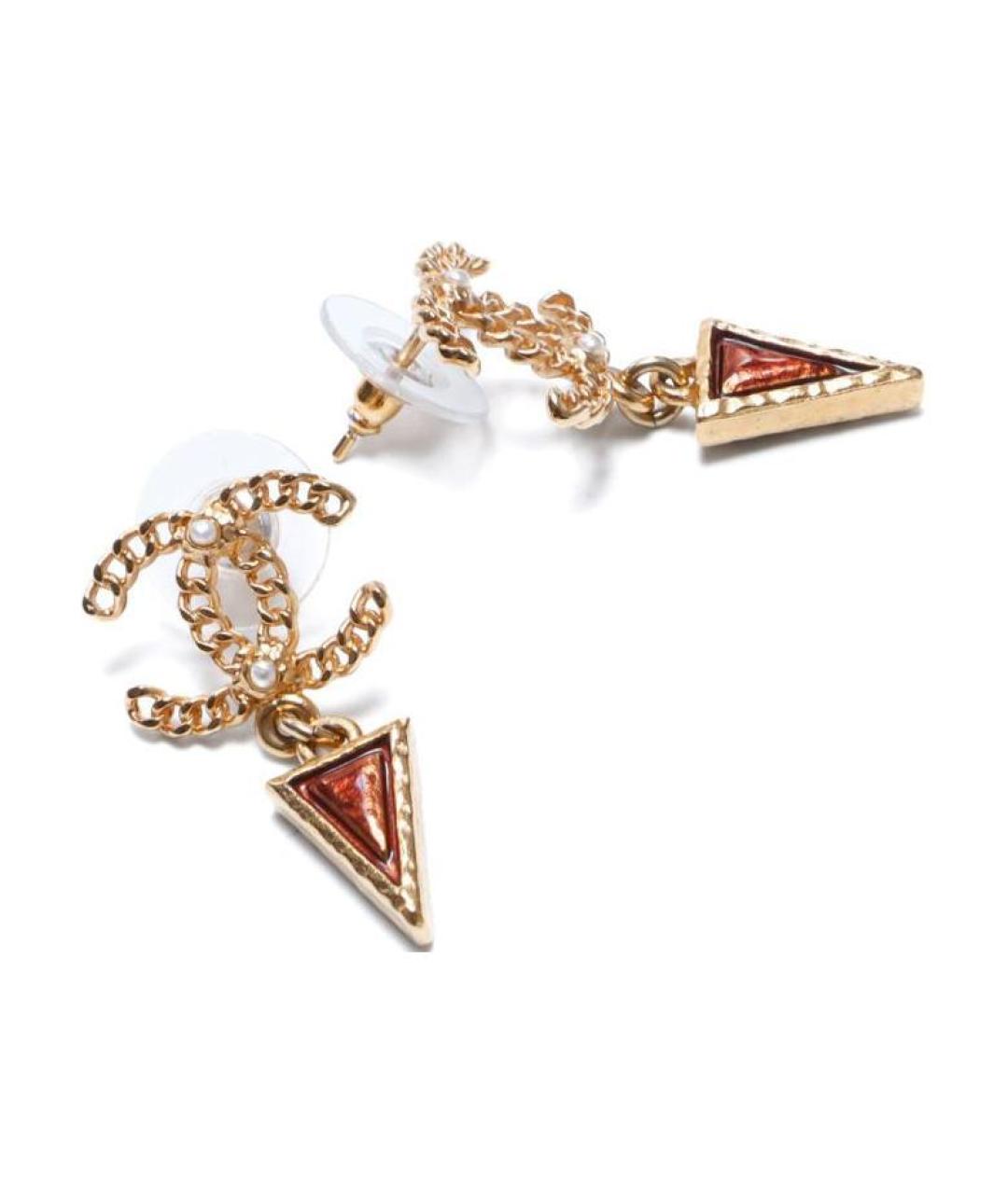 CHANEL Золотые серьги, фото 2