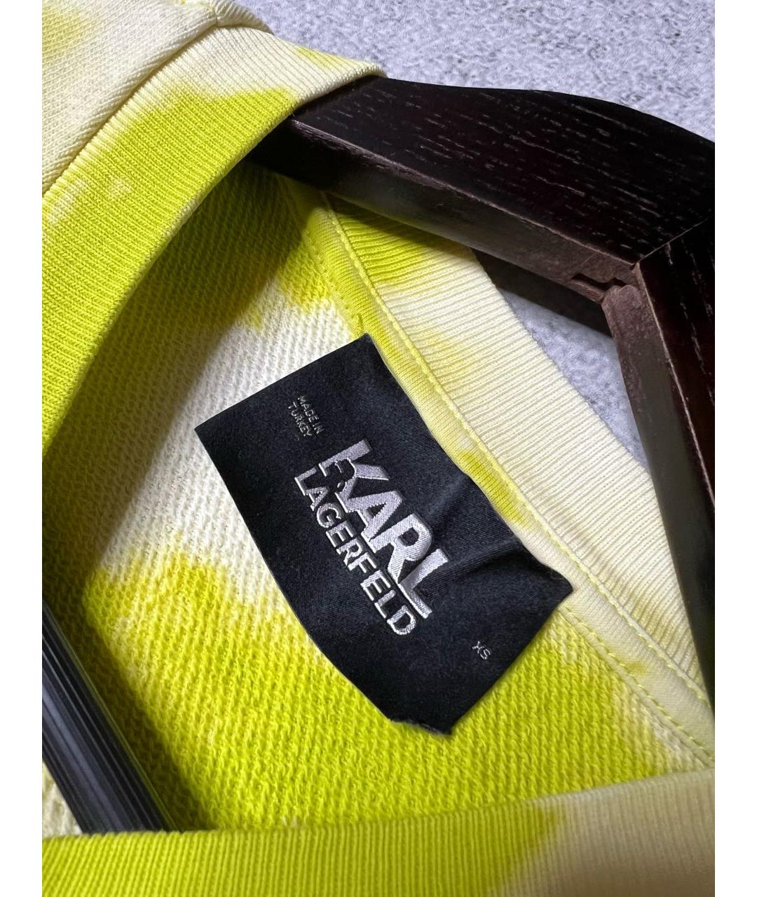 KARL LAGERFELD Салатовый хлопковый джемпер / свитер, фото 7