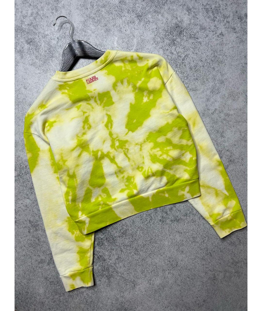 KARL LAGERFELD Салатовый хлопковый джемпер / свитер, фото 2