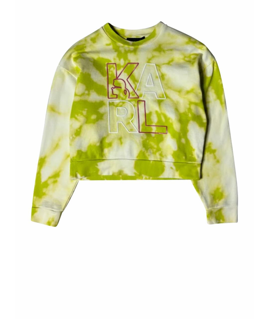 KARL LAGERFELD Салатовый хлопковый джемпер / свитер, фото 1