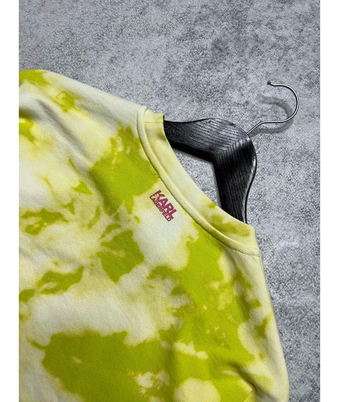 KARL LAGERFELD Салатовый хлопковый джемпер / свитер, фото 6