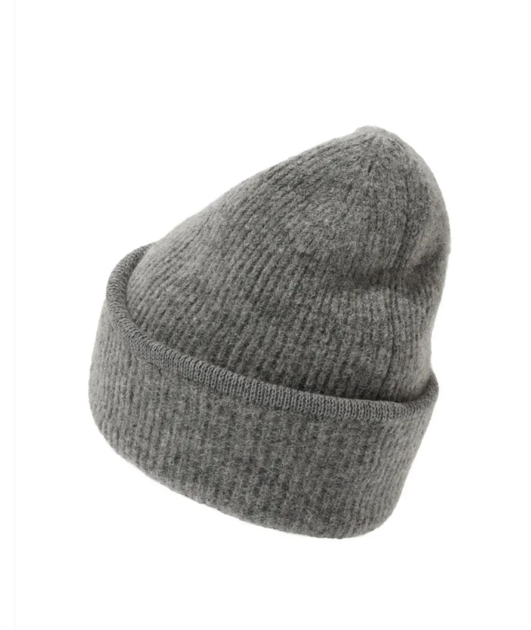 JACQUEMUS Серая шерстяная шапка, фото 2