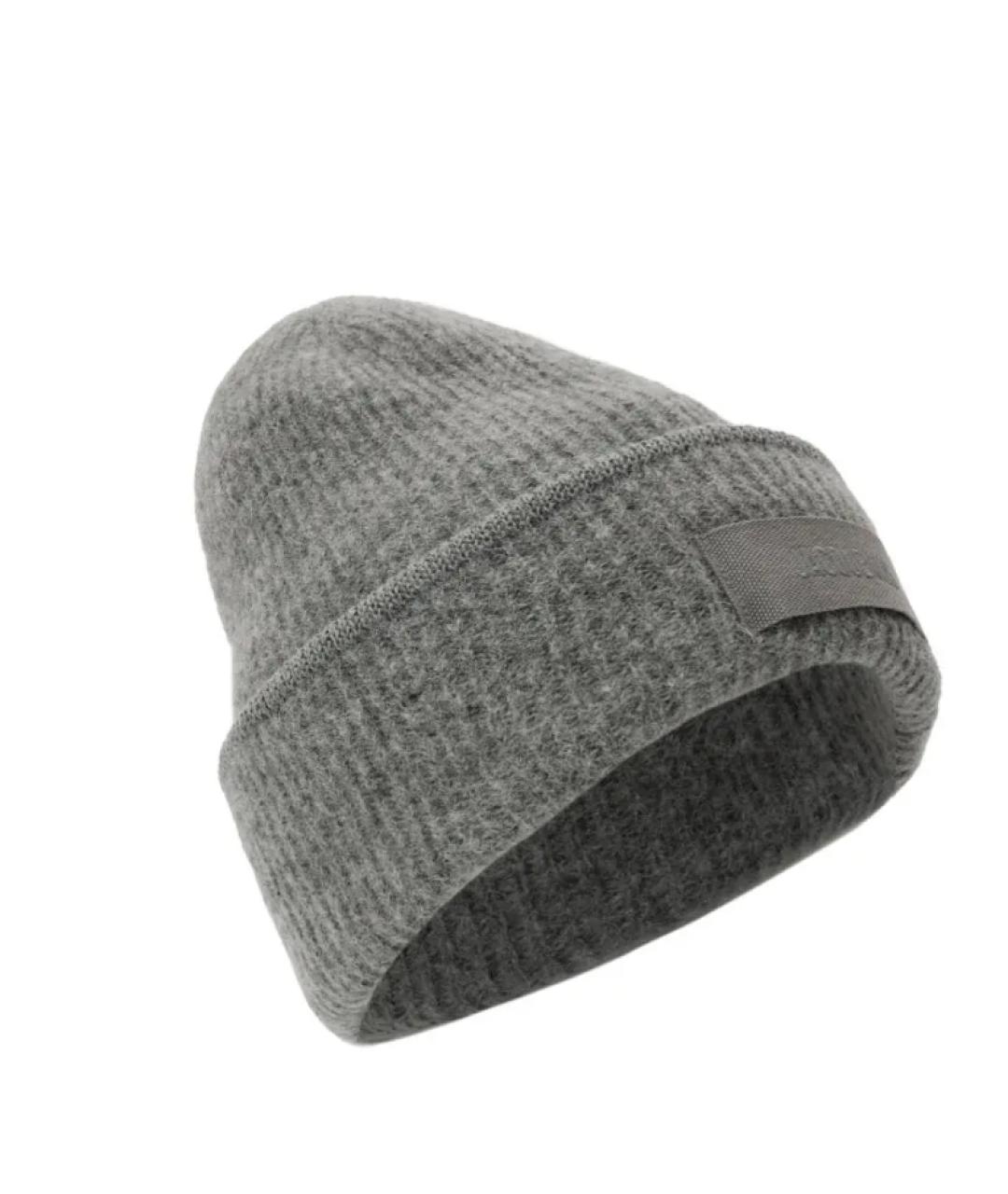 JACQUEMUS Серая шерстяная шапка, фото 1