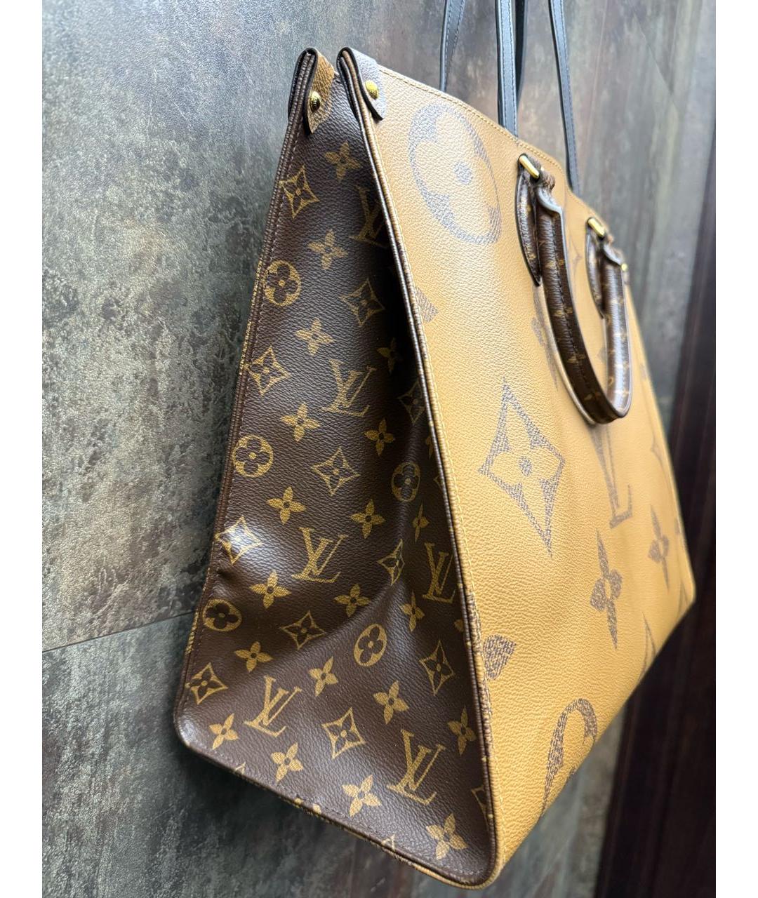 LOUIS VUITTON Коричневая сумка тоут, фото 2