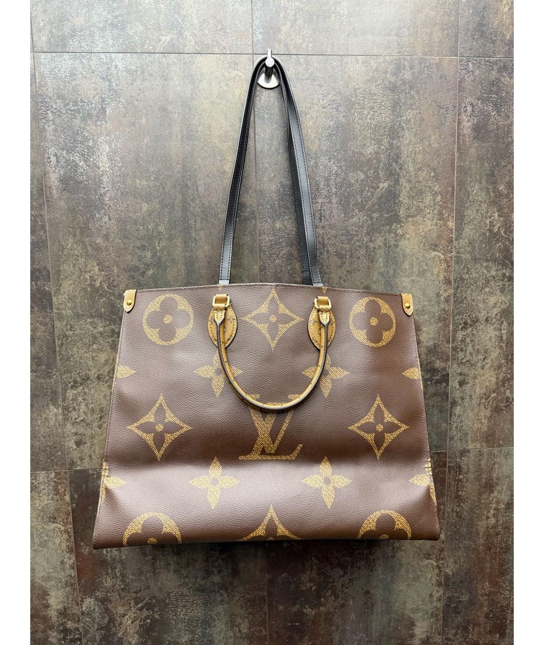 LOUIS VUITTON Коричневая сумка тоут, фото 5