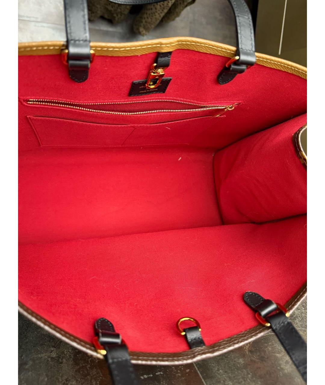 LOUIS VUITTON Коричневая сумка тоут, фото 4