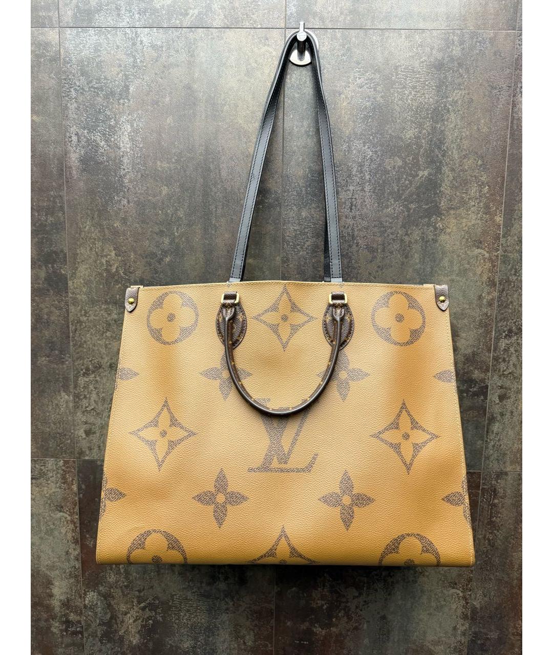 LOUIS VUITTON Коричневая сумка тоут, фото 3