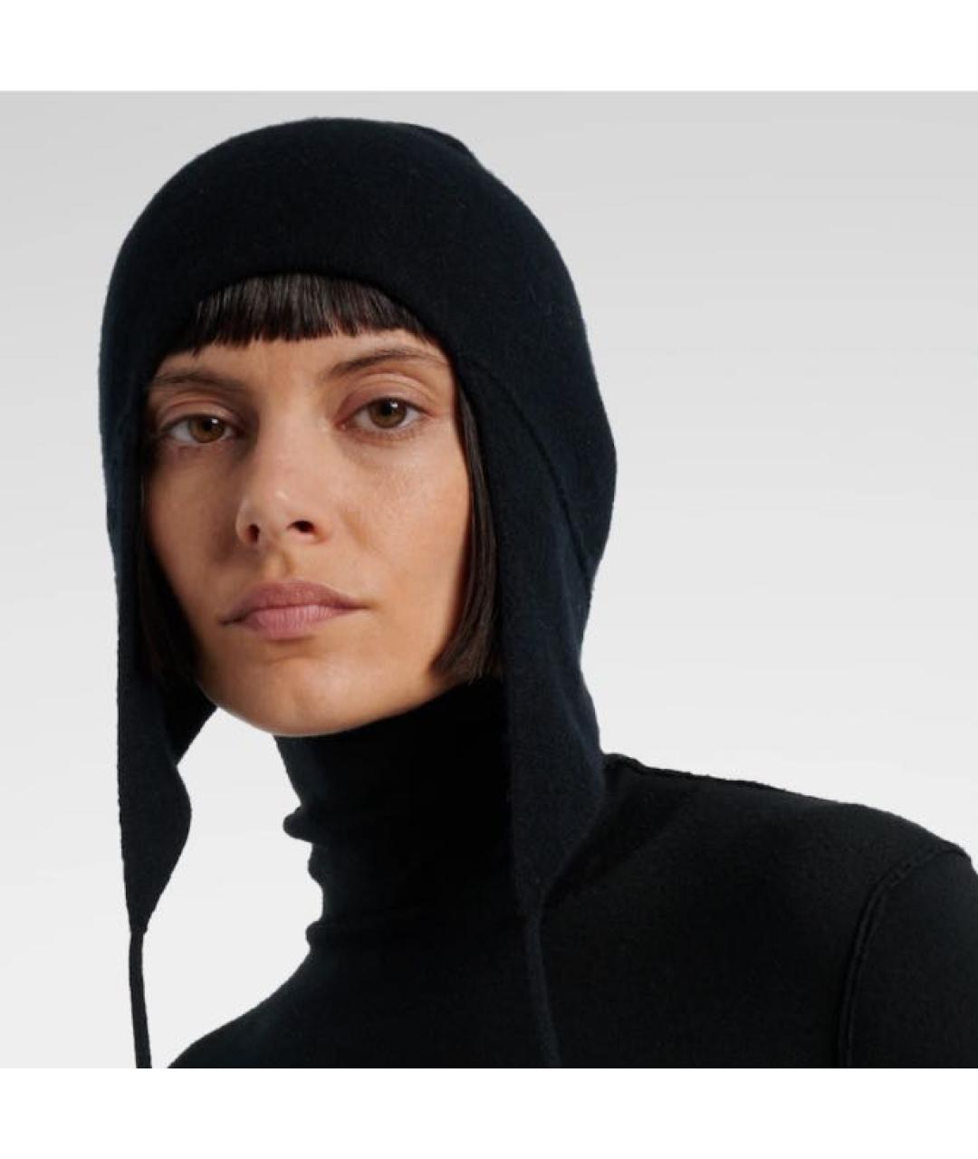 THE ROW Черная кашемировая шапка, фото 3
