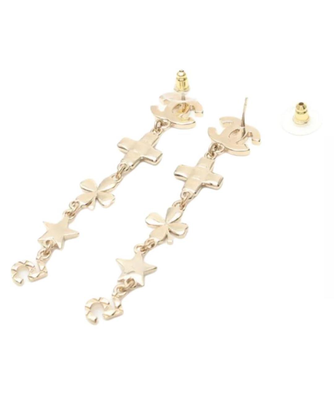 CHANEL Золотые серьги, фото 2