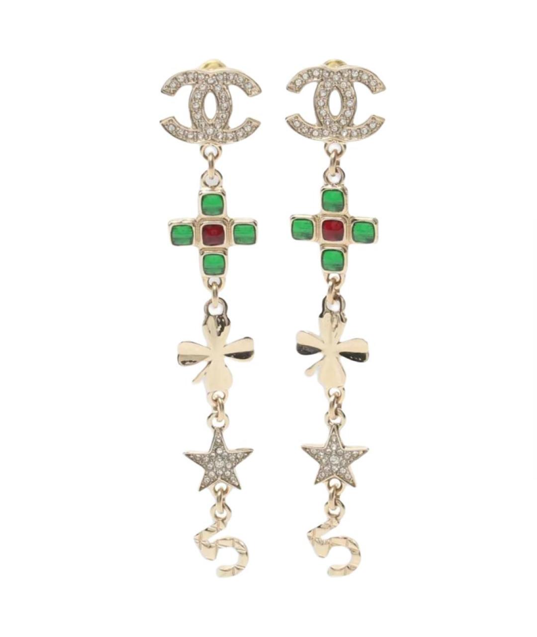 CHANEL Золотые серьги, фото 1