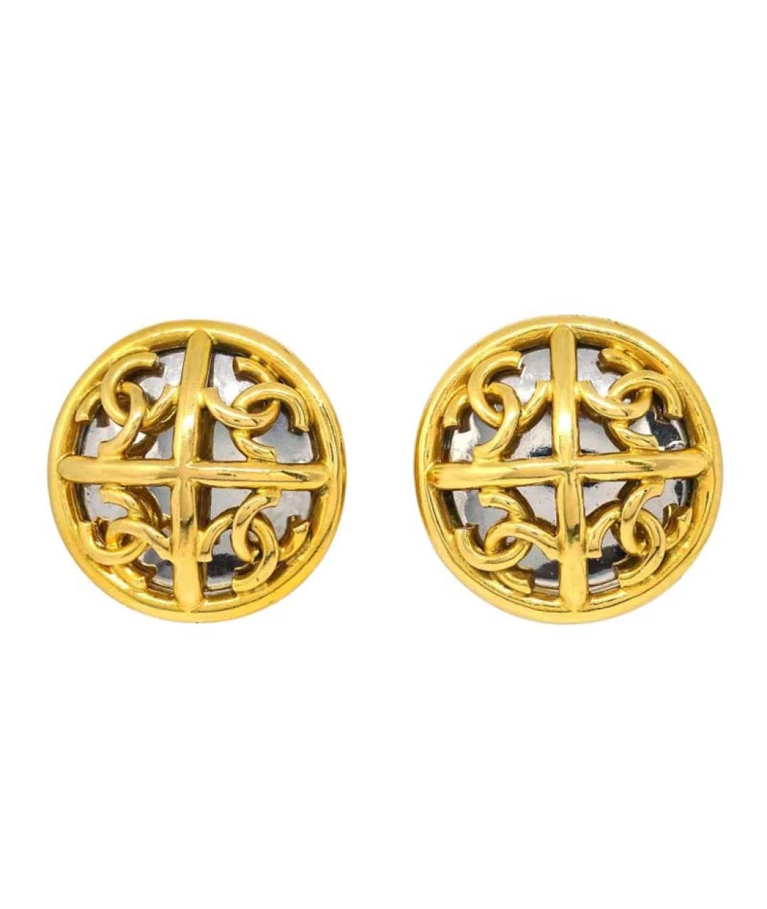 CHANEL Золотые серьги, фото 1