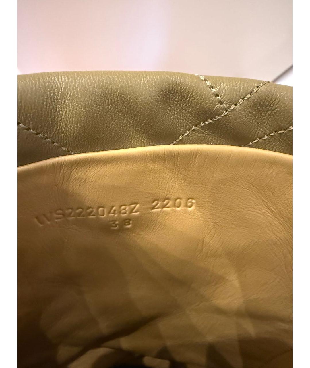 HERMES Бежевые кожаные сапоги, фото 6