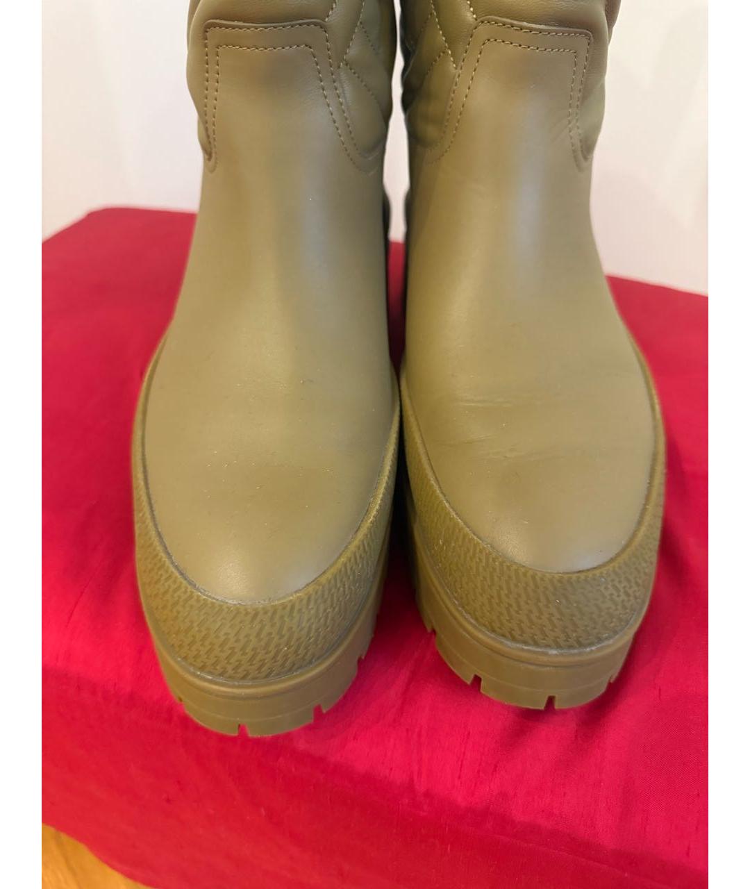 HERMES Бежевые кожаные сапоги, фото 8