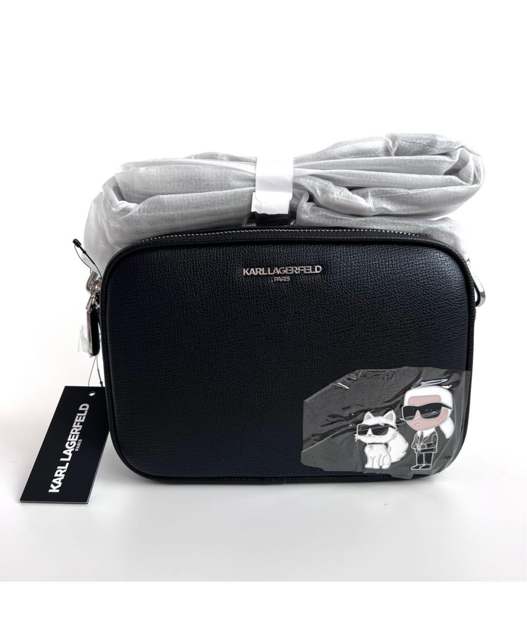 KARL LAGERFELD Черная сумка через плечо, фото 5