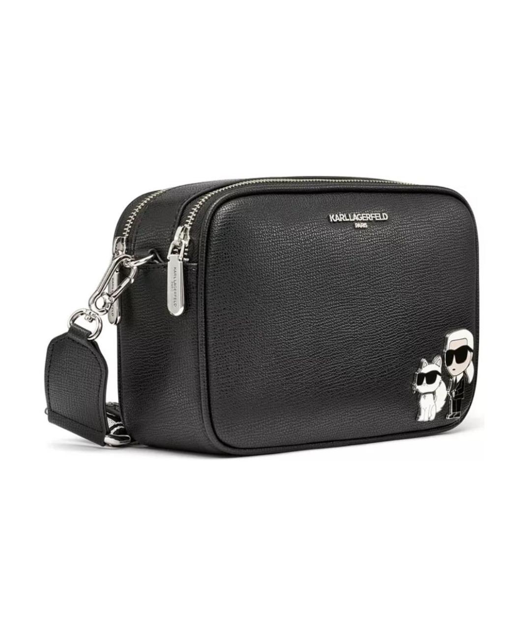 KARL LAGERFELD Черная сумка через плечо, фото 2
