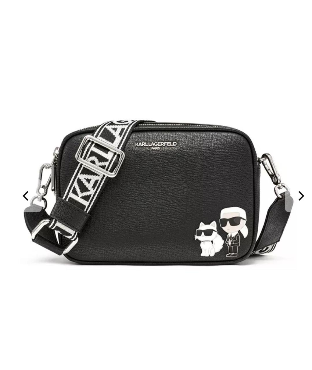 KARL LAGERFELD Черная сумка через плечо, фото 1