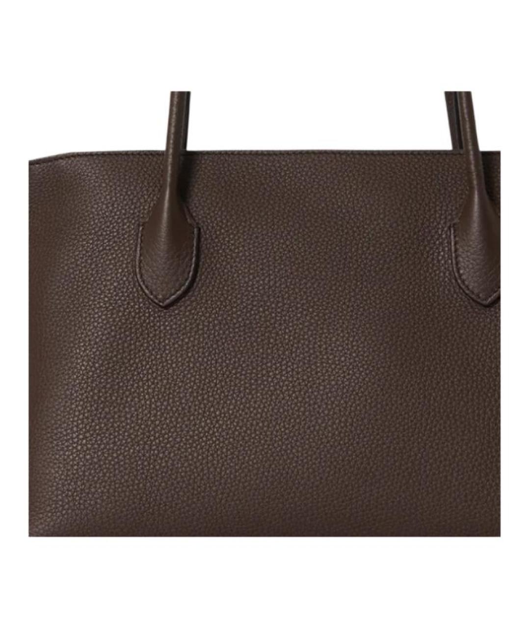 THE ROW Коричневая кожаная сумка через плечо, фото 4