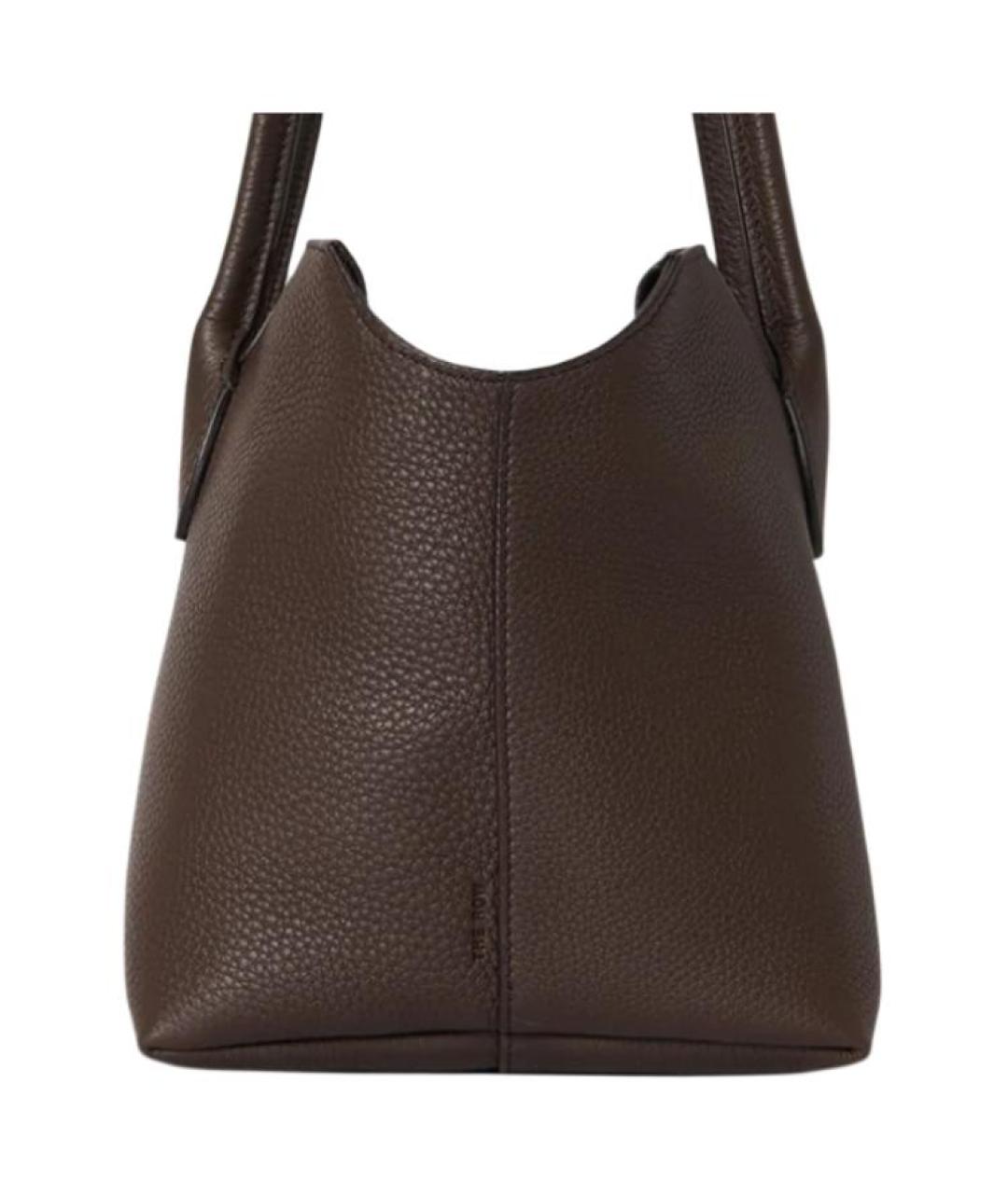THE ROW Коричневая кожаная сумка через плечо, фото 5