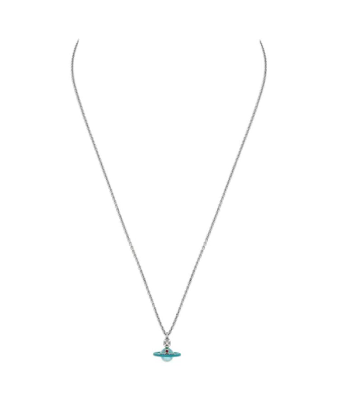 VIVIENNE WESTWOOD Серебряная латунная цепочка/подвеска, фото 2