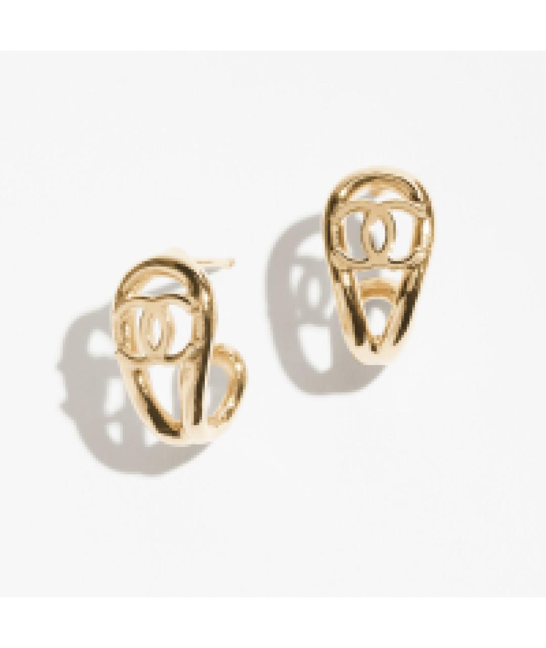 CHANEL Золотые серьги, фото 2