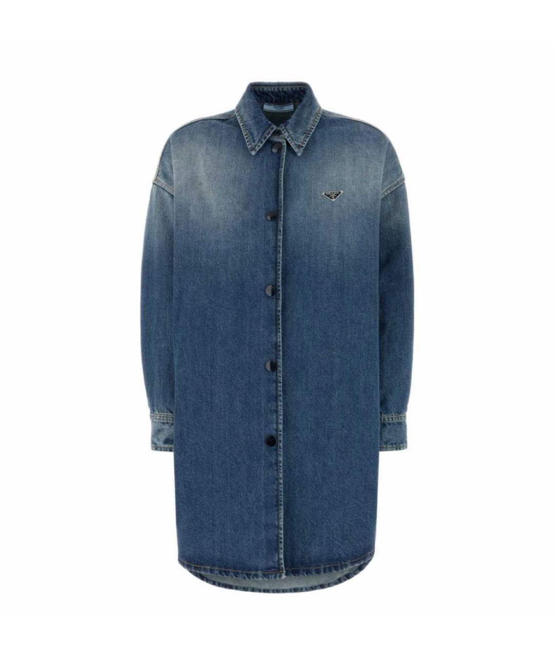 PRADA Темно-синяя деним куртка, фото 5