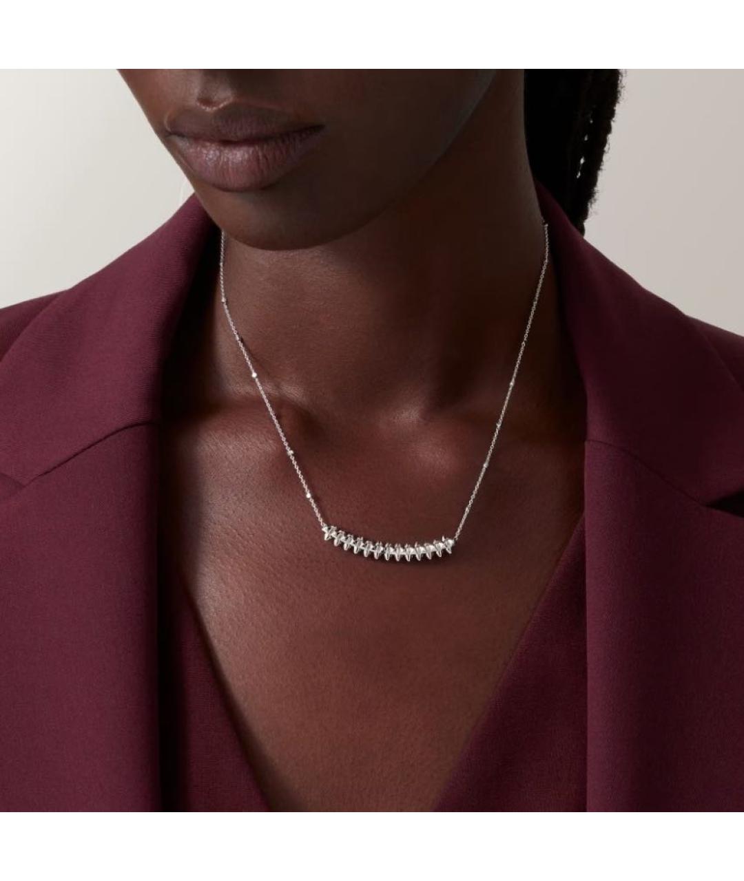 CARTIER Серебряное колье из белого золота, фото 2