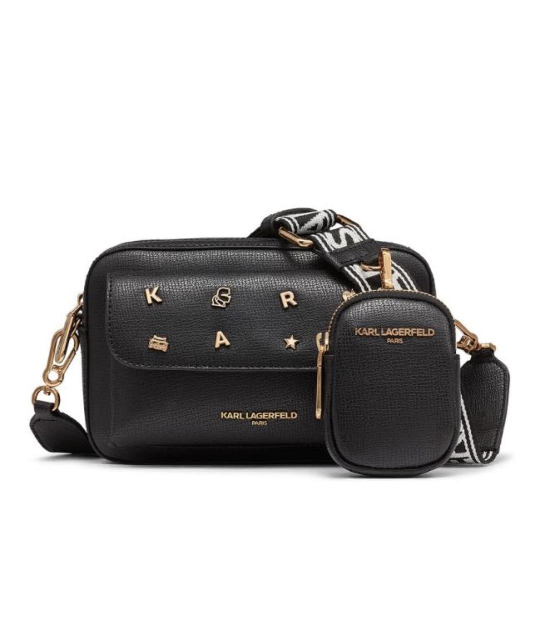 KARL LAGERFELD Черная сумка через плечо, фото 1