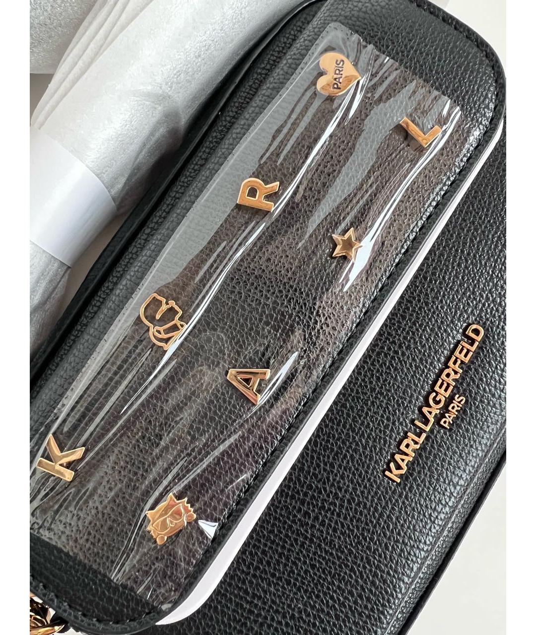 KARL LAGERFELD Черная сумка через плечо, фото 8