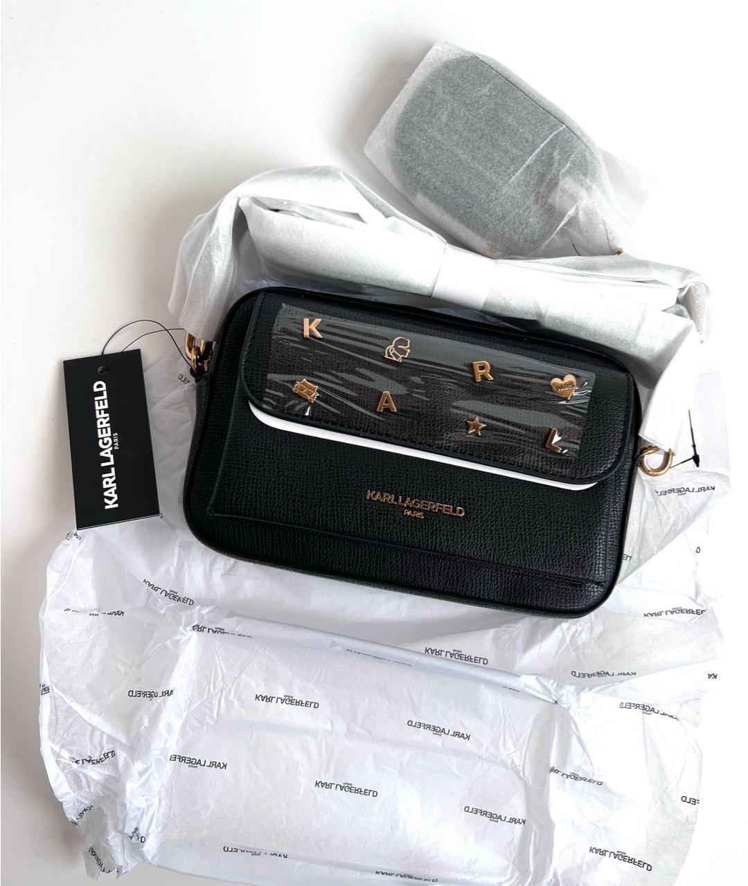 KARL LAGERFELD Черная сумка через плечо, фото 5