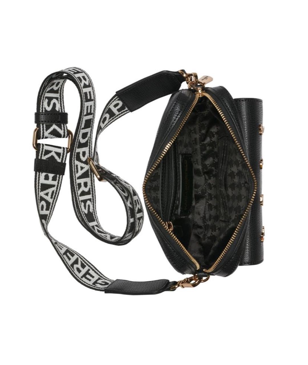 KARL LAGERFELD Черная сумка через плечо, фото 4