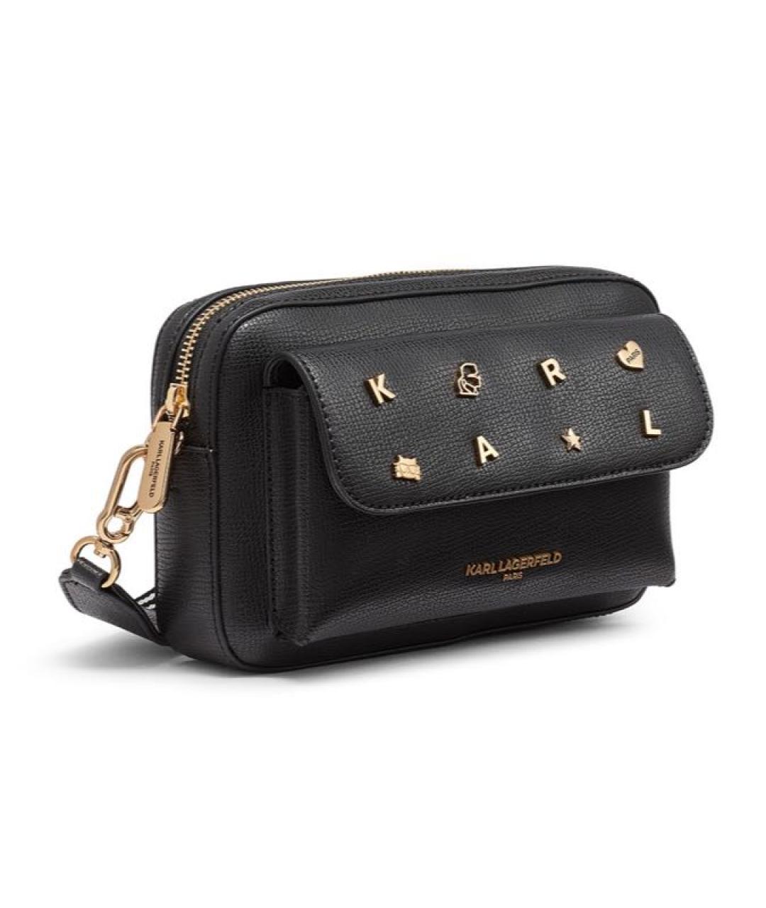 KARL LAGERFELD Черная сумка через плечо, фото 2