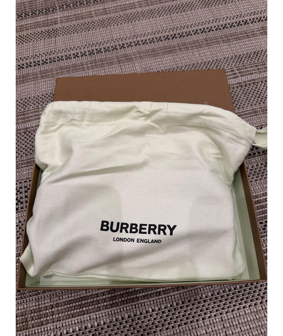 BURBERRY Коричневый кожаный кошелек, фото 6