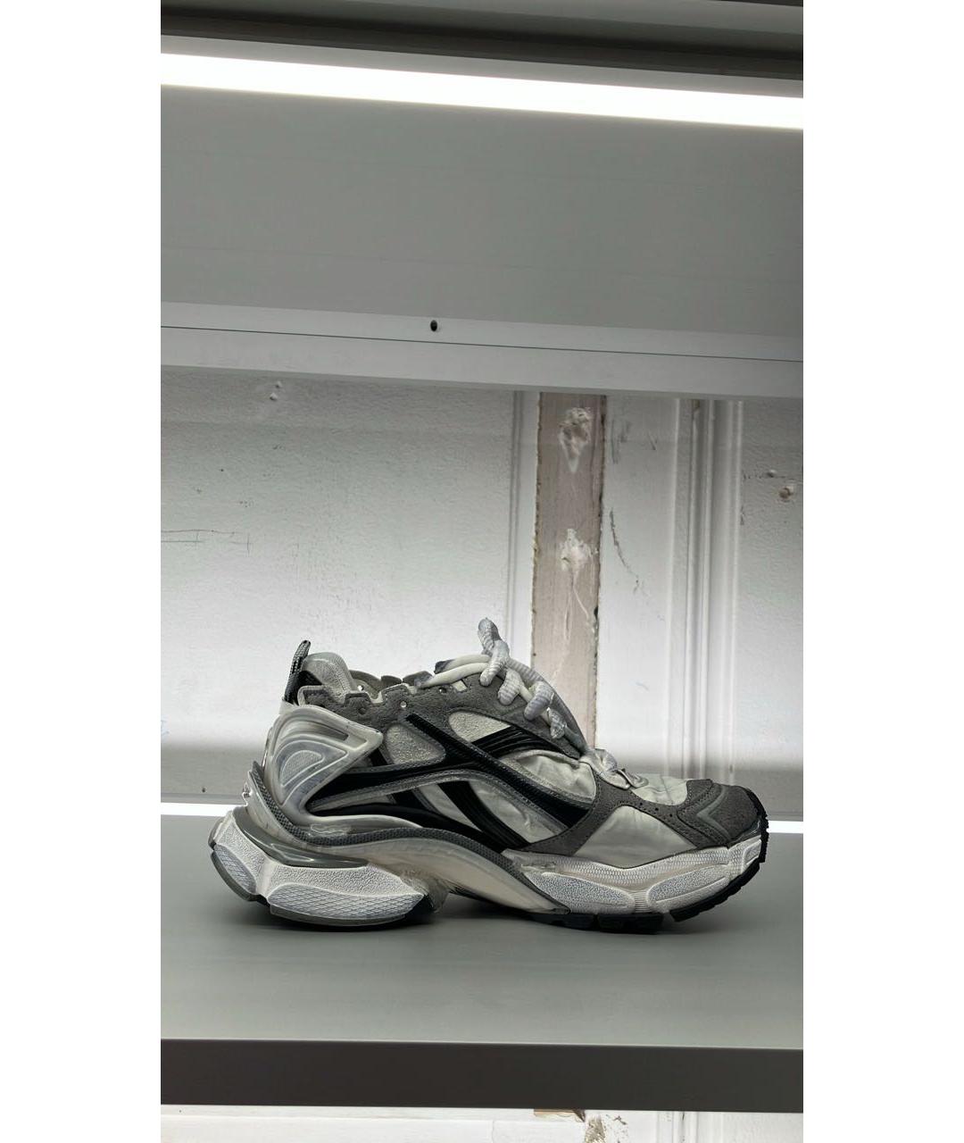 BALENCIAGA Белые текстильные кроссовки, фото 5