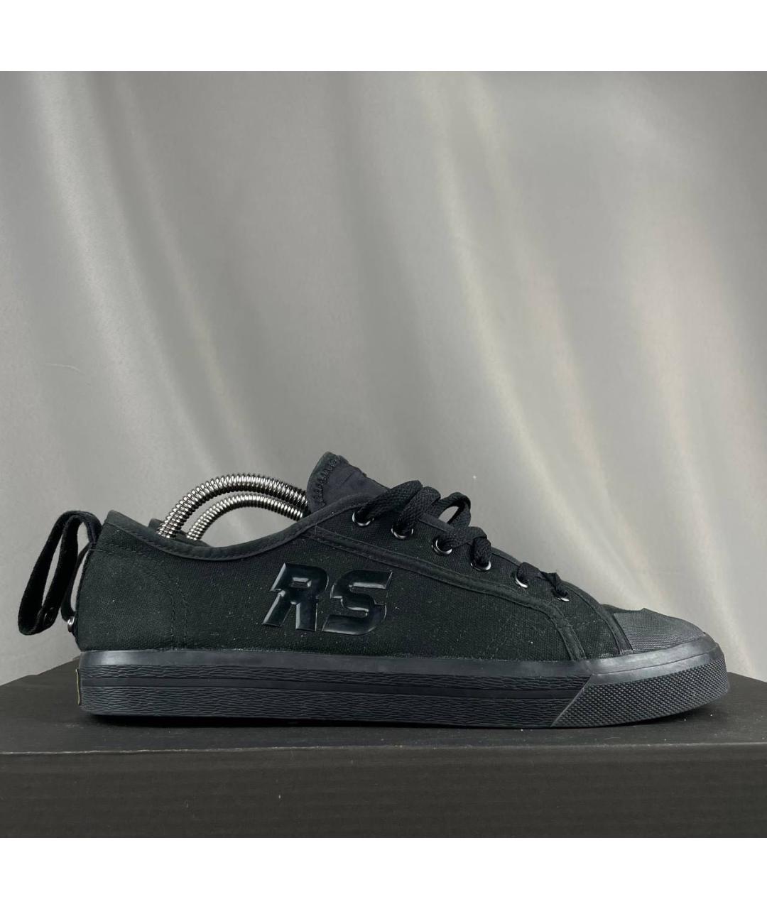 ADIDAS X RAF SIMONS Черные текстильные низкие кроссовки / кеды, фото 9