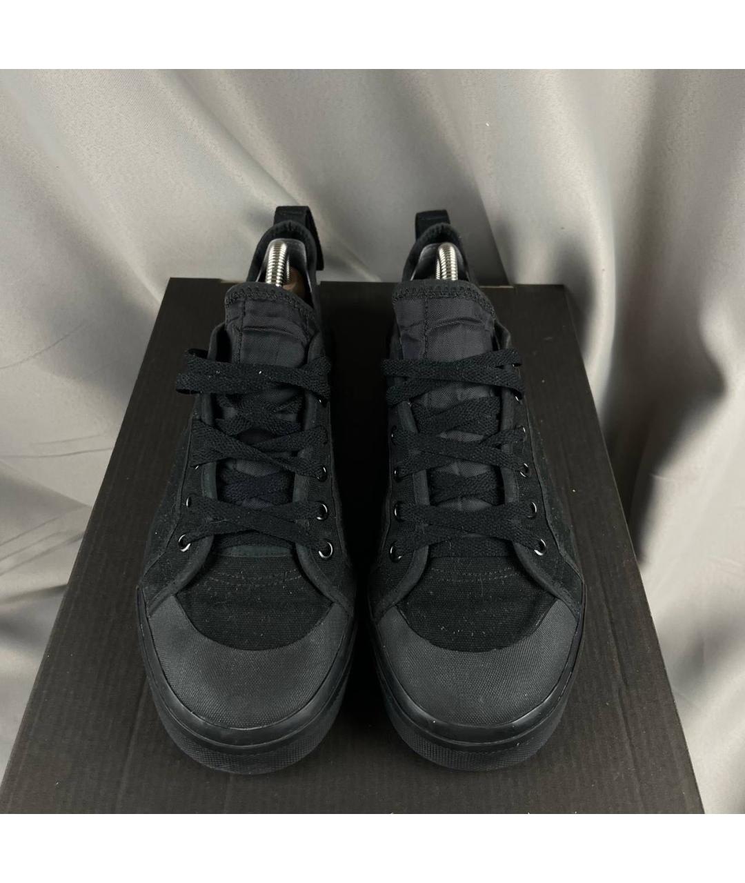 ADIDAS X RAF SIMONS Черные текстильные низкие кроссовки / кеды, фото 2