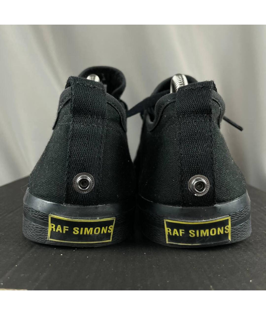 ADIDAS X RAF SIMONS Черные текстильные низкие кроссовки / кеды, фото 3