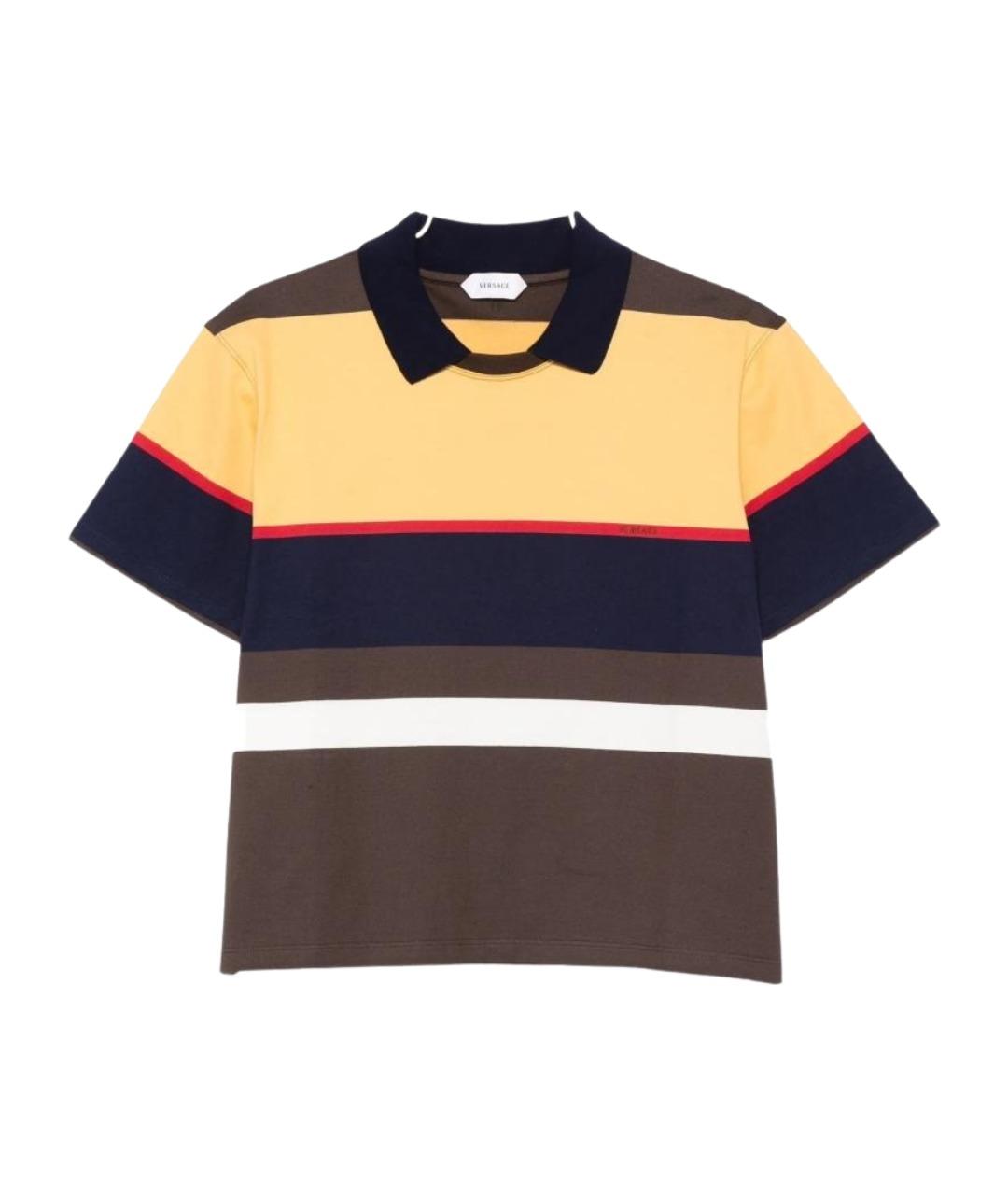 VERSACE Мульти хлопковая футболка, фото 1