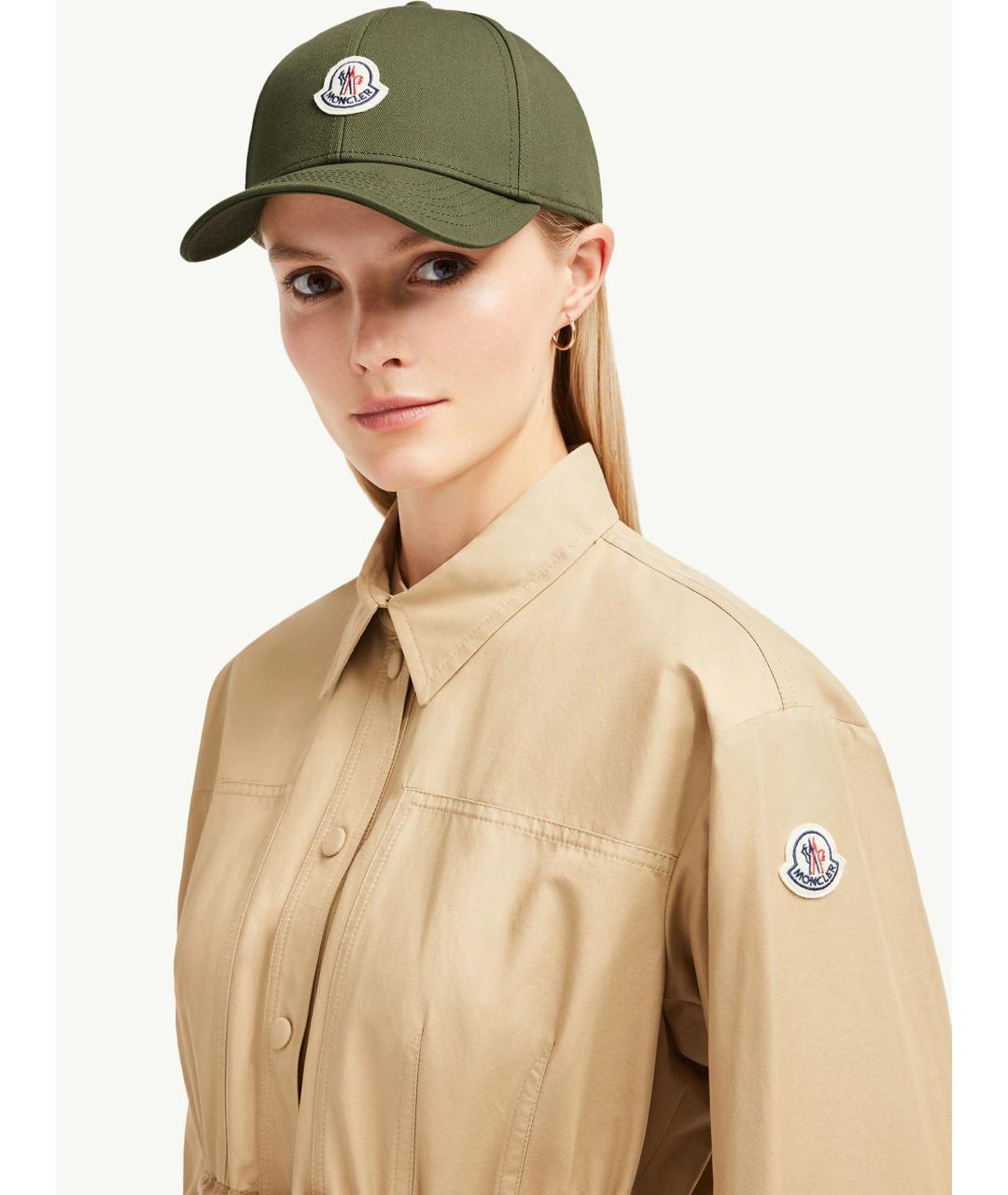 MONCLER Зеленая кепка/бейсболка, фото 3