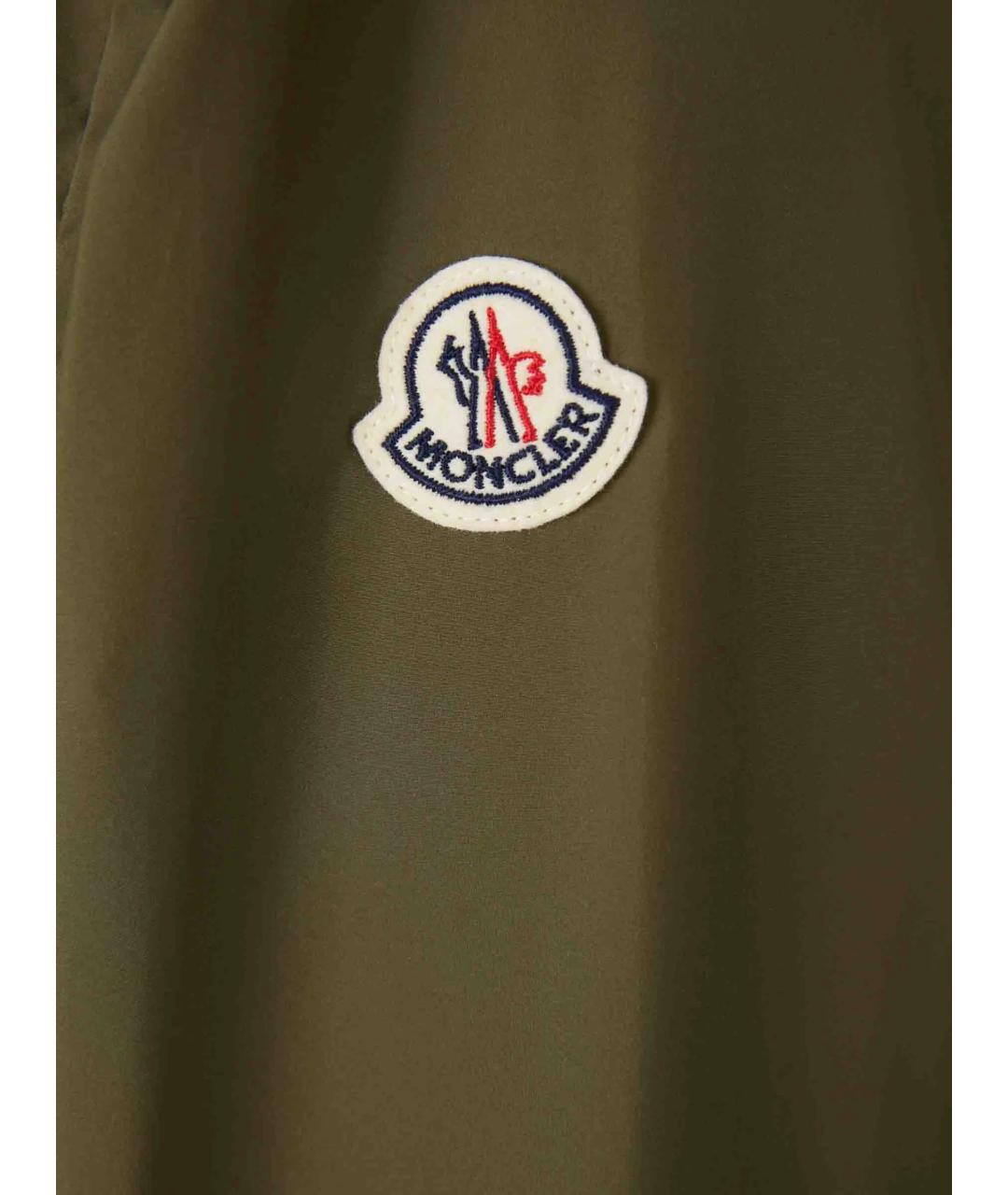 MONCLER Зеленая синтетическая куртка, фото 6